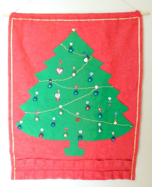 Fabric Christmas Tree Advent Calendar Fabric Christmas Tree Advent Calendar