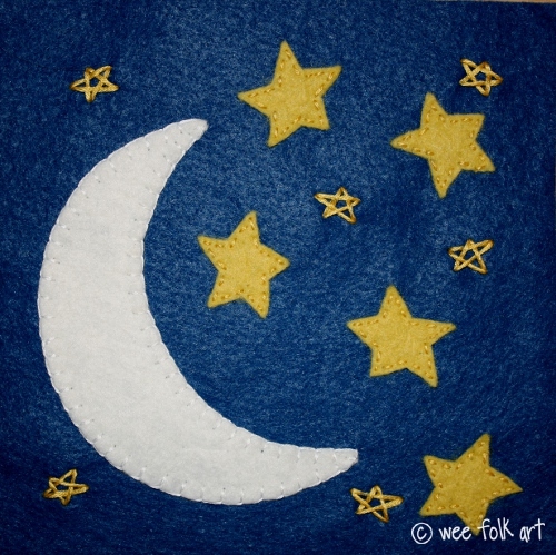Moon and Stars Applique Template Moon and Stars Applique Templates