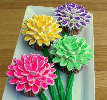 Easy Blooming Marshmallow Cupcakes Easy Blooming Marshmallow Cupcakes