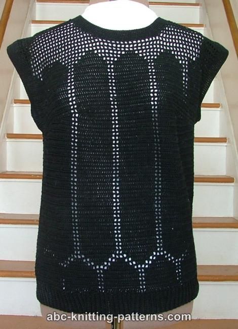 Black Openwork Summer Top