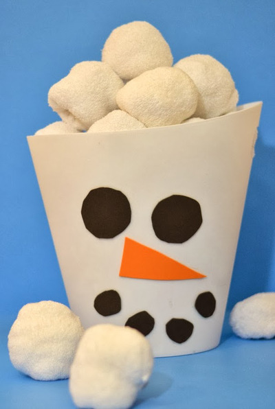 DIY Indoor Snowball Fight Kit