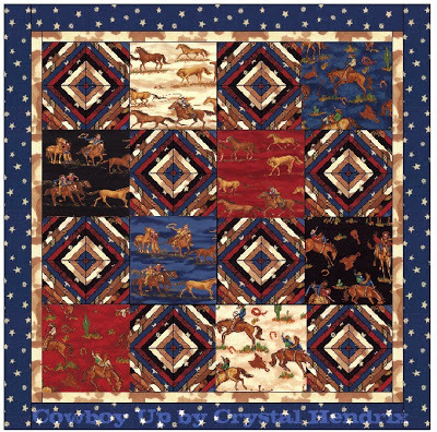 Cowboy Up Bed Quilt Cowboy Up Bed Quilt