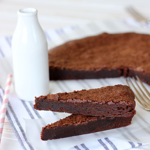 butterbaking.com Satisfying Skillet Cocoa Brownies