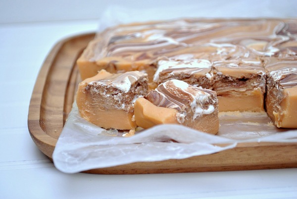 Nutella Swirl Pumpkin Pie Fudge