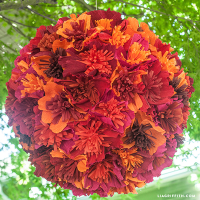 Paper Flower Pinata Ball
