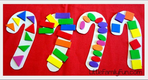 Candy Cane Matching Activity