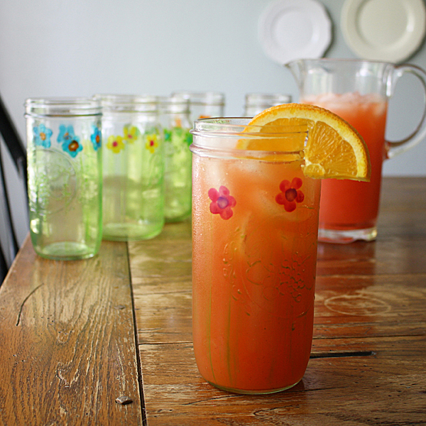 Hand Painted Mason Jar Drinking Glasses