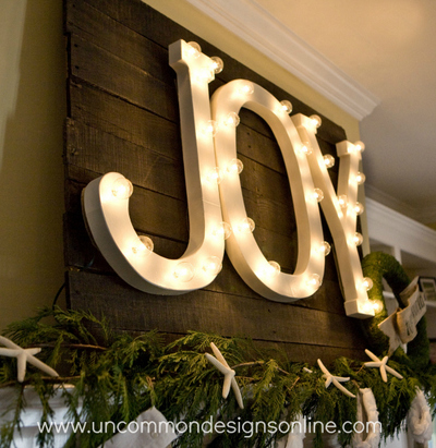 DIY Light Up the Night Letters