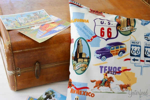 Route 66 Sewn Pillow Pattern