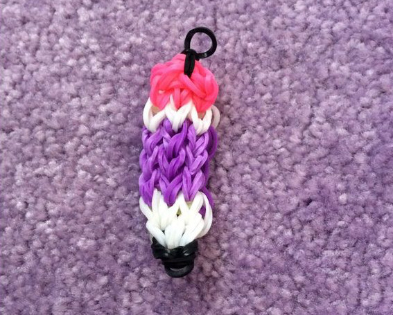 Pencil Rainbow Loom Charm