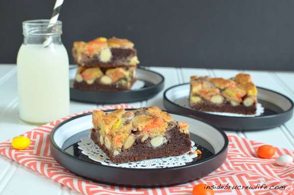 Candy Corn Gooey Cake Bars