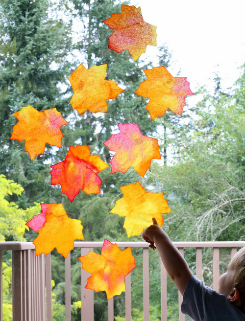 Gorgeous Fallen Leaves Suncatchers Gorgeous Fallen Leaves Suncatchers