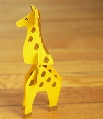 Recycled Cardboard Giraffe