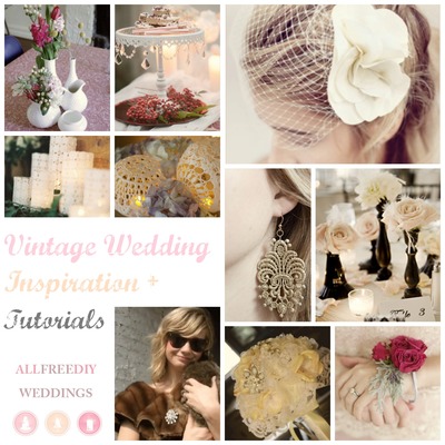 Vintage Wedding Inspiration + Tutorials Vintage Wedding Inspiration + Tutorials