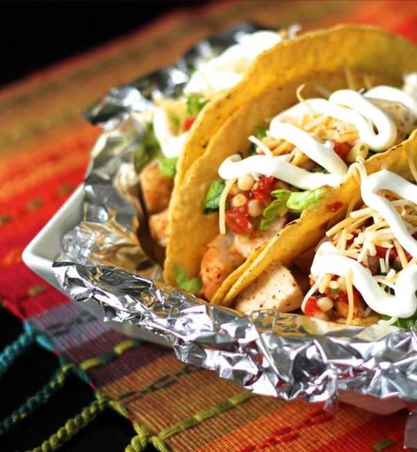 Copycat Chipotle Crispy Chicken Tacos Copycat Chipotle Crispy Chicken Tacos