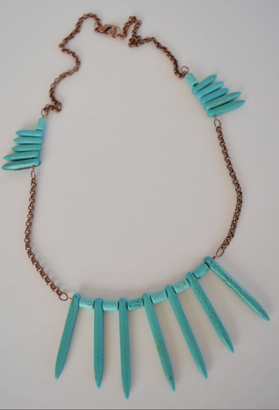 Turquoise Tribal Necklace Turquoise Tribal Necklace