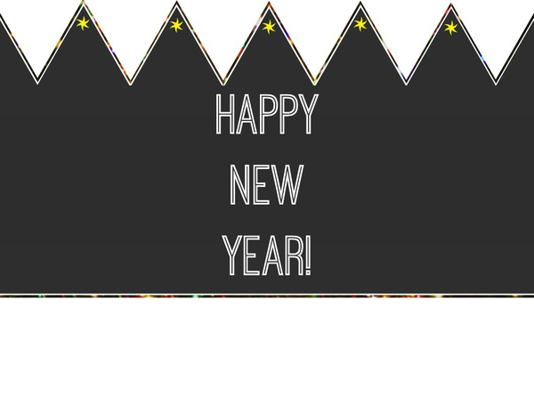 Happy New Year Printable Crown