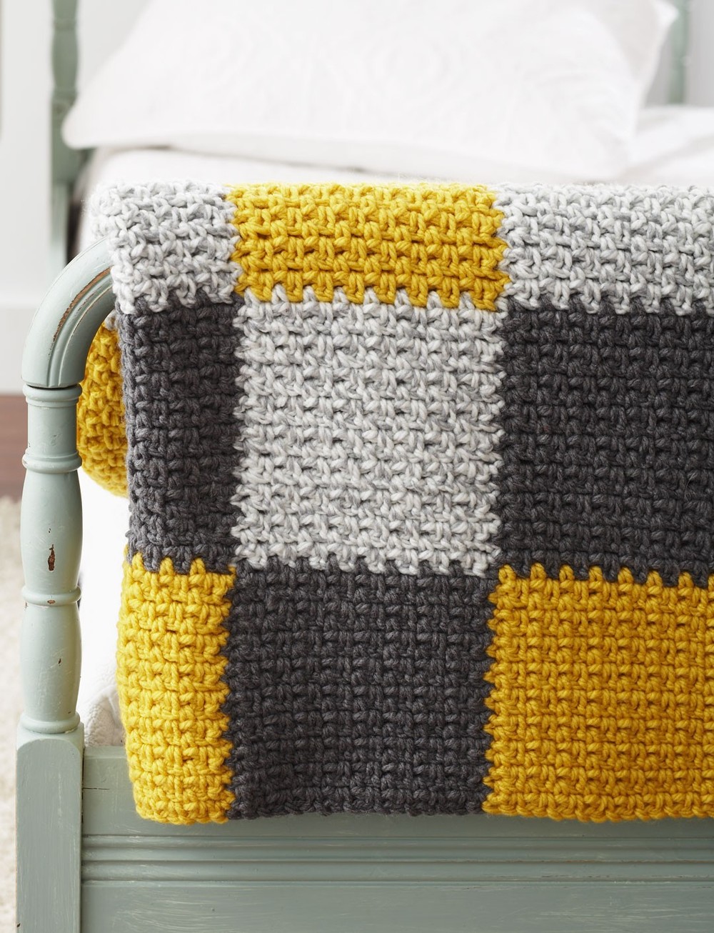 Stellar Patchwork Crochet Blanket | AllFreeCrochetAfghanPatterns.com