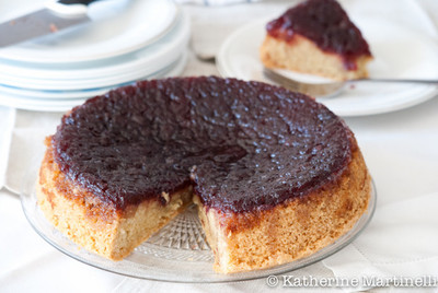Cranberry Sauce Upside Down Cake