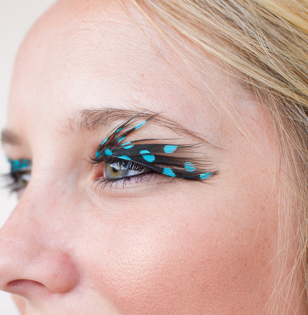 DIY Fun Feather False Eyelashes