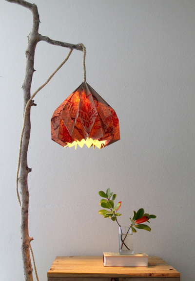 Rustic Chic Paper Bag Lamp