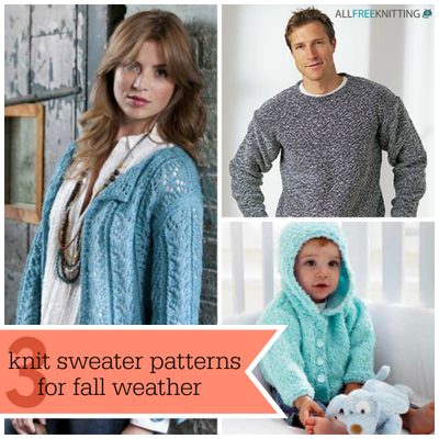 3 Knit Sweater Patterns for Fall Weather