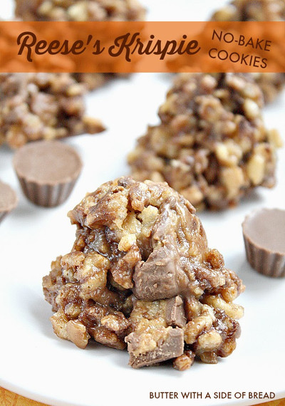 Reese's Krispie No-Bake Cookies Reeses Krispie No-Bake Cookies