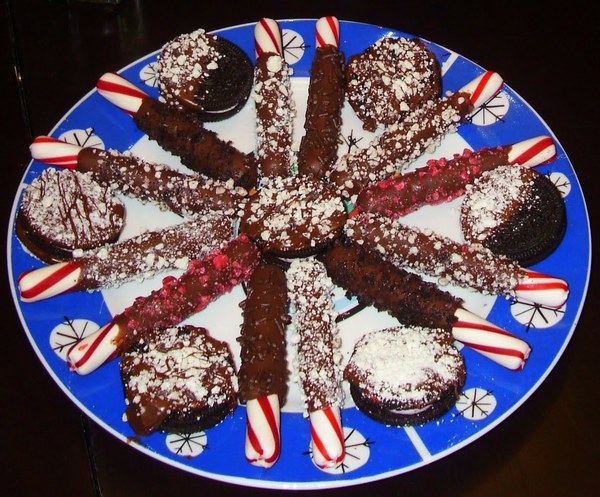 Chocolate Covered Peppermint Sticks
