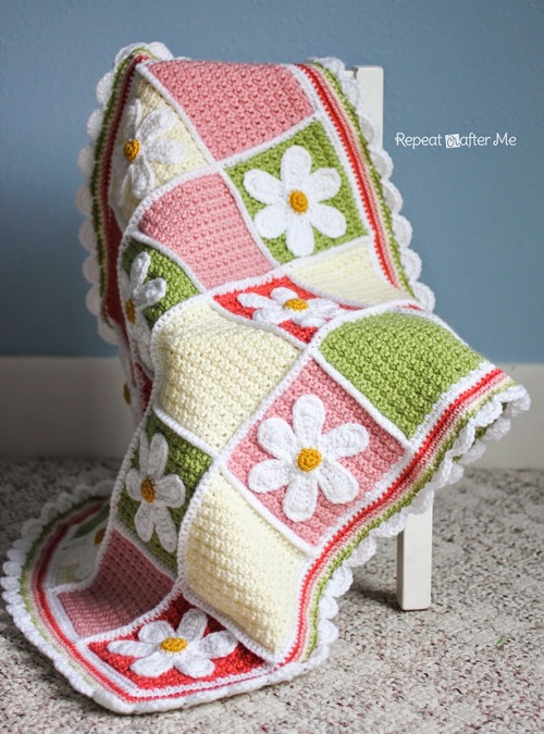 Darling Daisy Crochet Baby Blanket Darling Daisy Crochet Baby Blanket