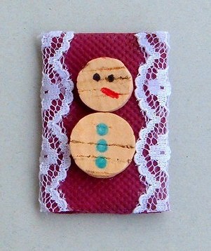 Snowman Brooch