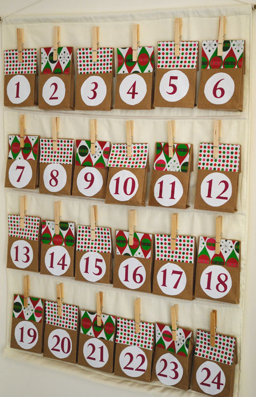 Charming Paper Bag Advent Calendar AllFreeHolidayCrafts Charming Paper Bag Advent Calendar AllFreeHolidayCrafts