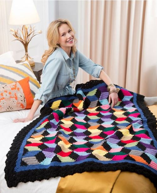 Contemporary Stash-Busting Blocks Throw