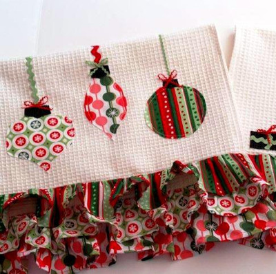 Retro Christmas Dishcloths Retro Christmas Dishcloths