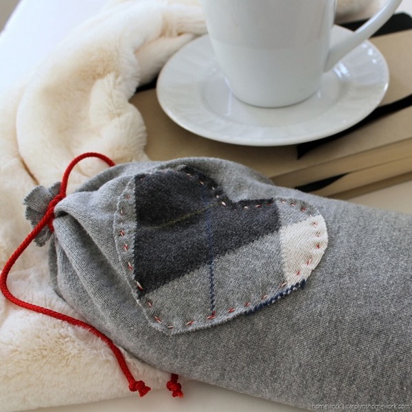 Upcycled Sweater Sleeve Heating Pads Upcycled Sweater Sleeve Heating Pad