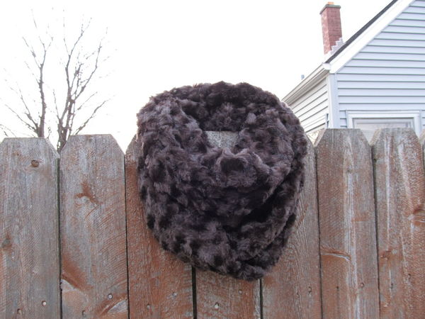 Fluffy Fake Fur Infinity Scarf Fluffy Faux Fur Infinity Scarf