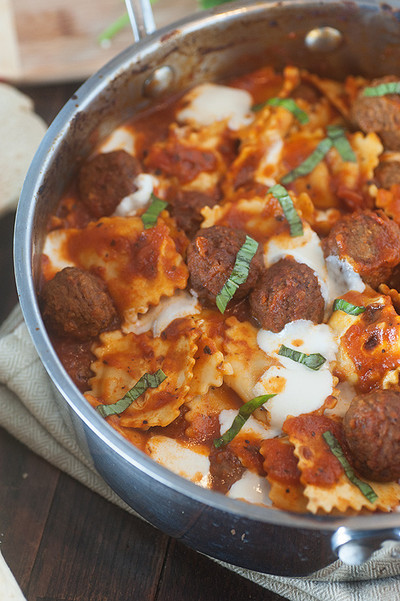 Meatball Ravioli Casserole