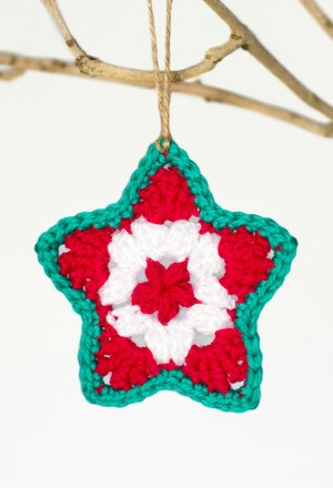 Perfect Little Crocheted Star Ornament