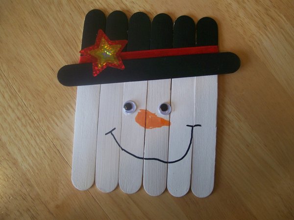 Popsicle Stick Frosty Popsicle Stick Frosty