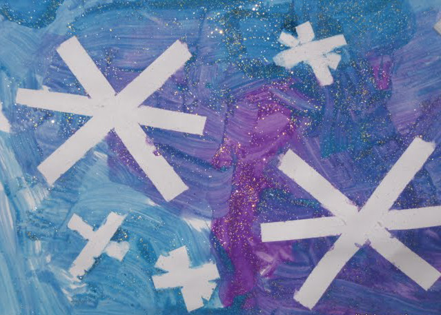 Simple Snowflake Silhouettes Simple Snowflake Silhouettes