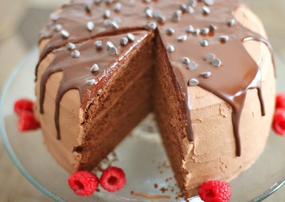 Mile High Chocolate Therapy Cake