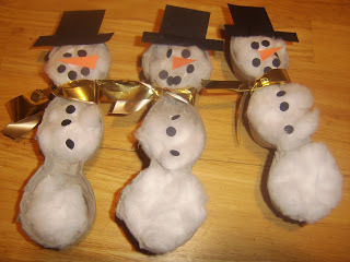 Egg Carton Snowmen