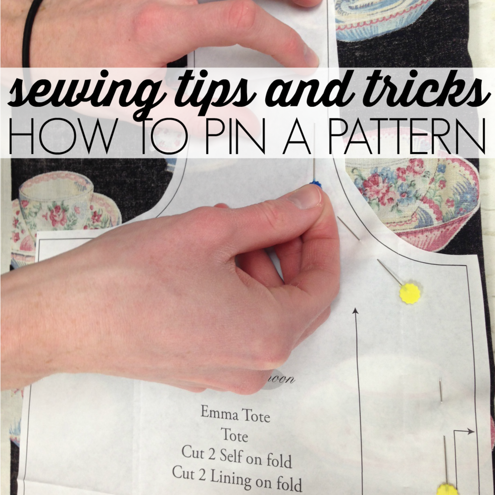 Sewing Tips And Tricks How To Pin A Pattern