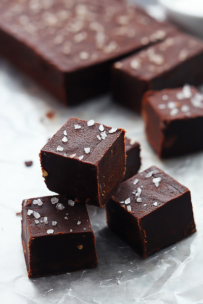 Creamy Chocolate Fudge with Sea Salt Creamy Chocolate Fudge with Sea Salt