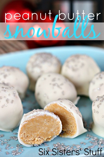 Drool Worthy Peanut Butter Snowballs