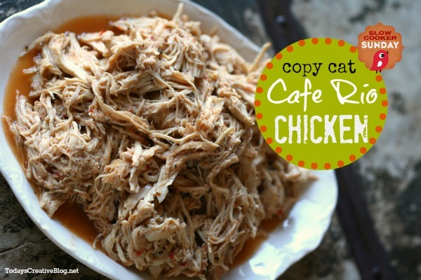 Copycat Cafe Rio Shredded Chicken Copycat Cafe Rio Shredded Chicken