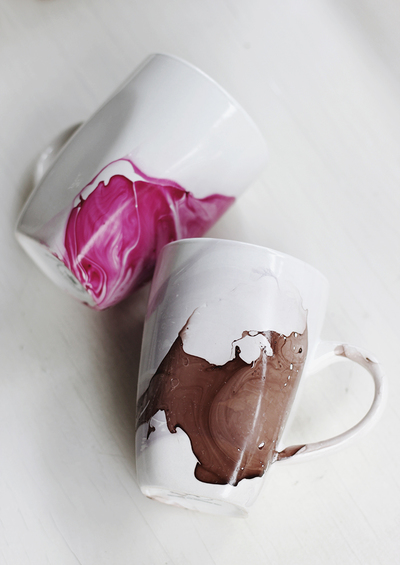 Whimsical Watercolor Mugs