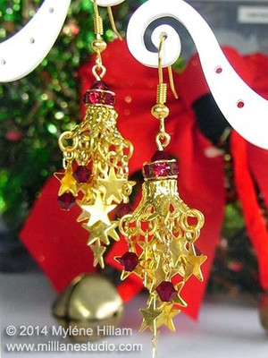 Starry Cluster Chandelier Earrings
