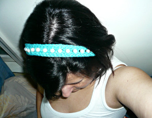 Ariel's Beaded Crochet Headband