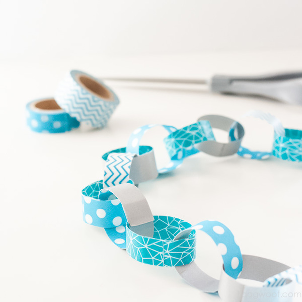 Easy Winter Washi Tape Garland