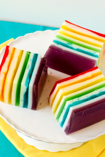 Rainbow Ribbon Jello Rainbow Ribbon Jello